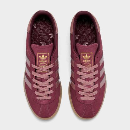Women's adidas Originals München Casual Shoes - Shadow Red/Warm Clay/Gum - view 5
