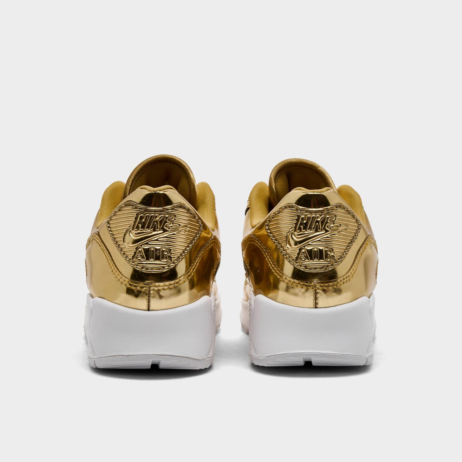 Women's Nike Air Max 90 SP Casual Shoes - Metallic Gold/Club Gold