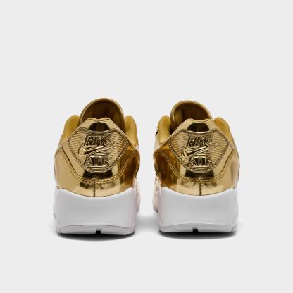 Women's Nike Air Max 90 SP Casual Shoes - Metallic Gold/Club Gold