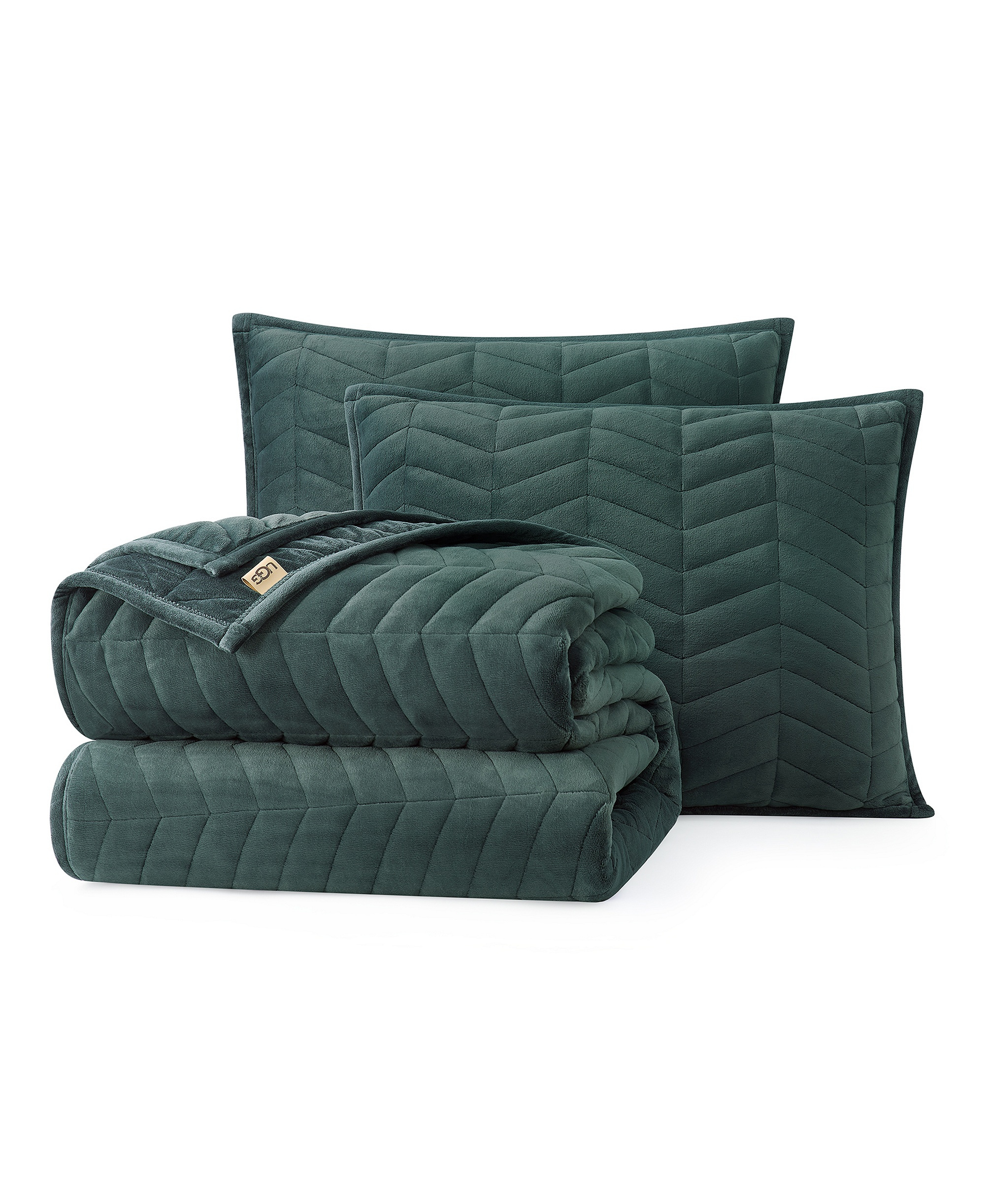 UGG® Coco 2-Piece Quilt Set, Twin/Twin XL - Coffee Berry