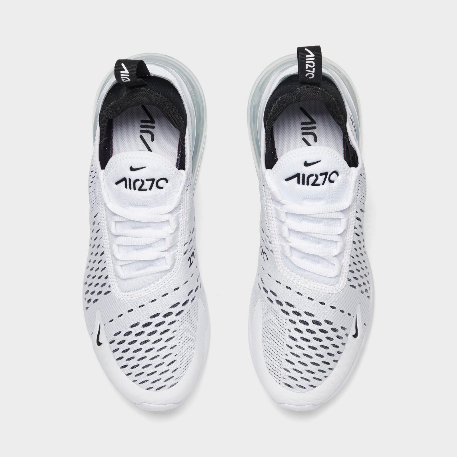 Women's Nike Air Max 270 Casual Shoes - White/Black/White