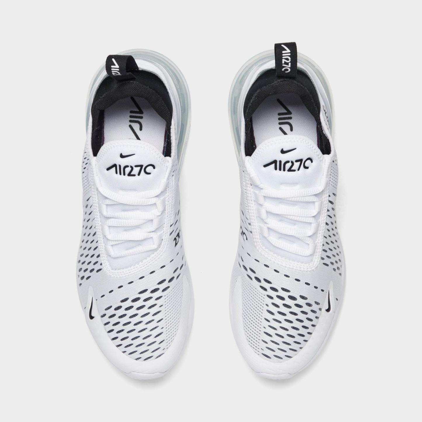 Women's Nike Air Max 270 Casual Shoes - White/Black/White