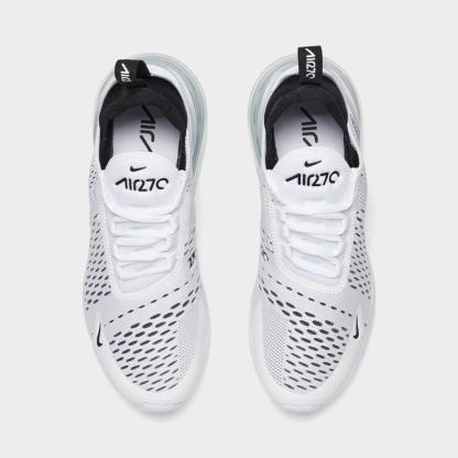 Women's Nike Air Max 270 Casual Shoes - White/Black/White