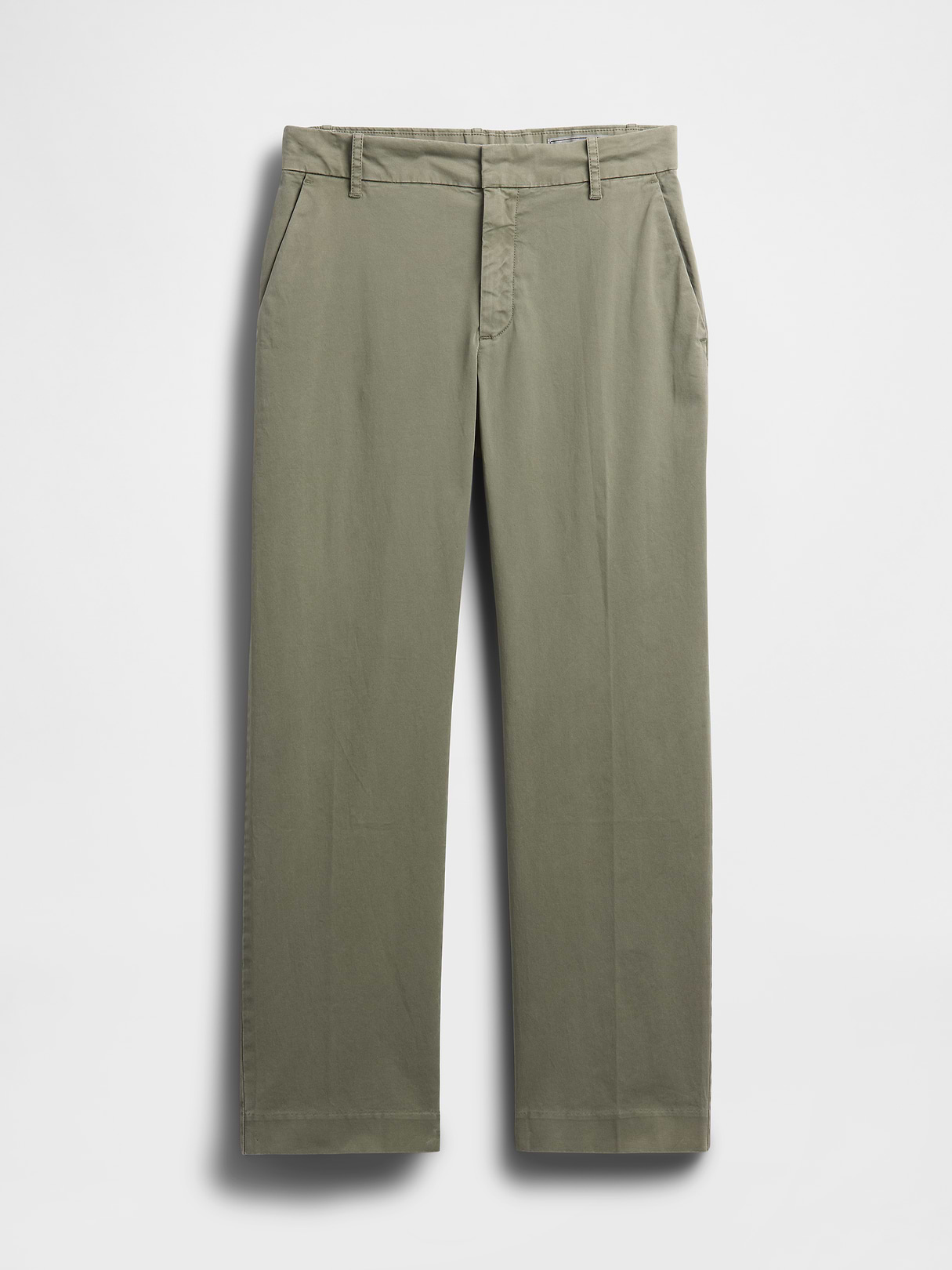 Mid Rise Khakis - Mesculen green