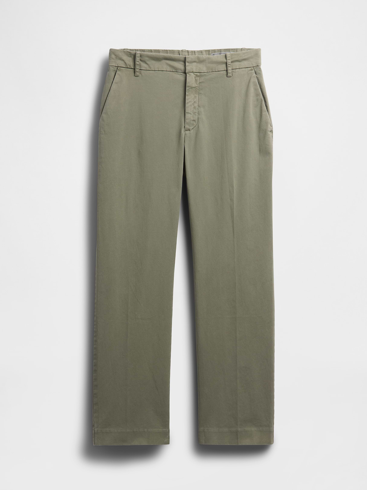 Mid Rise Khakis - Mesculen green