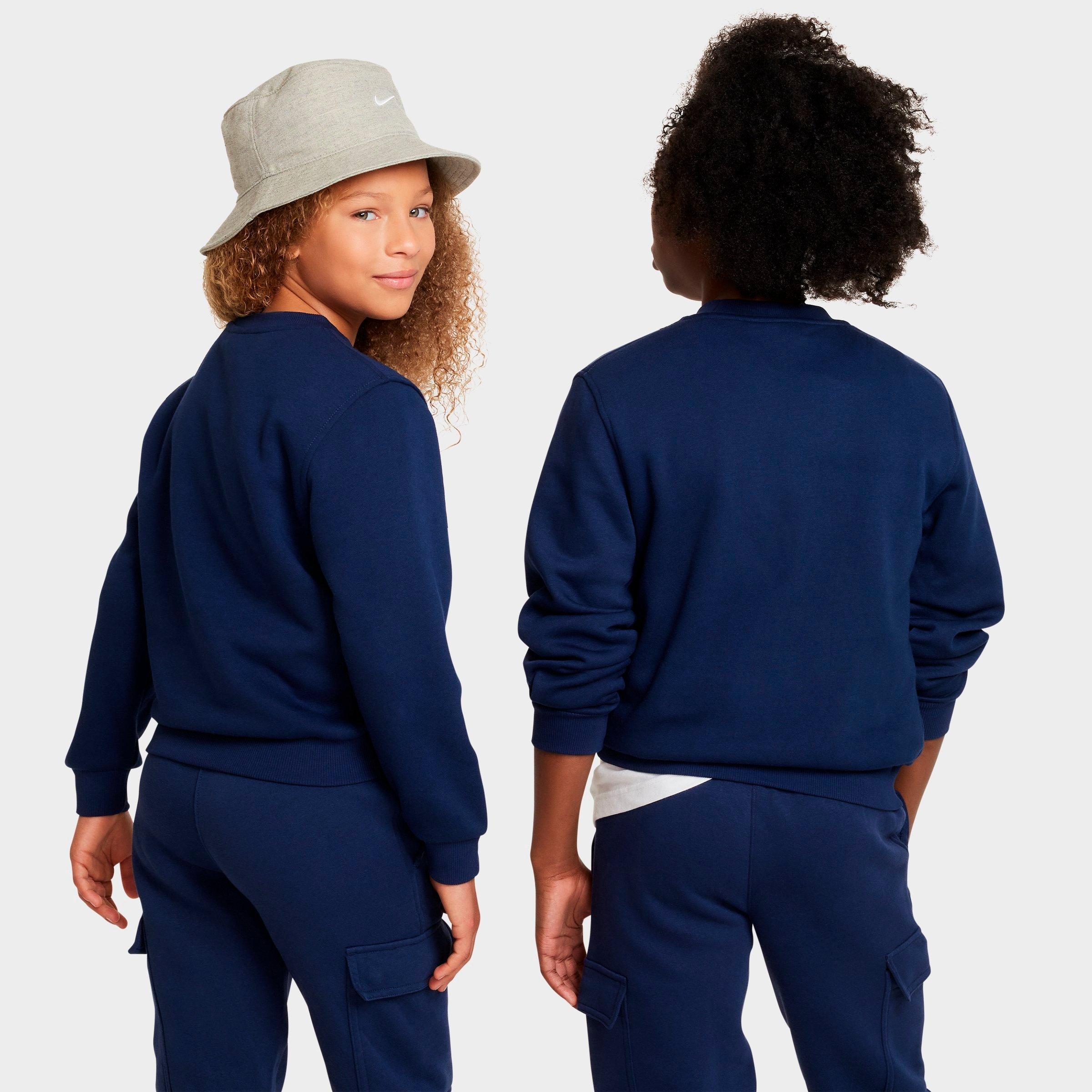 Big Kids' Nithtke Sportswear Club Fleece Sweatshirt - Midnight Navy/White