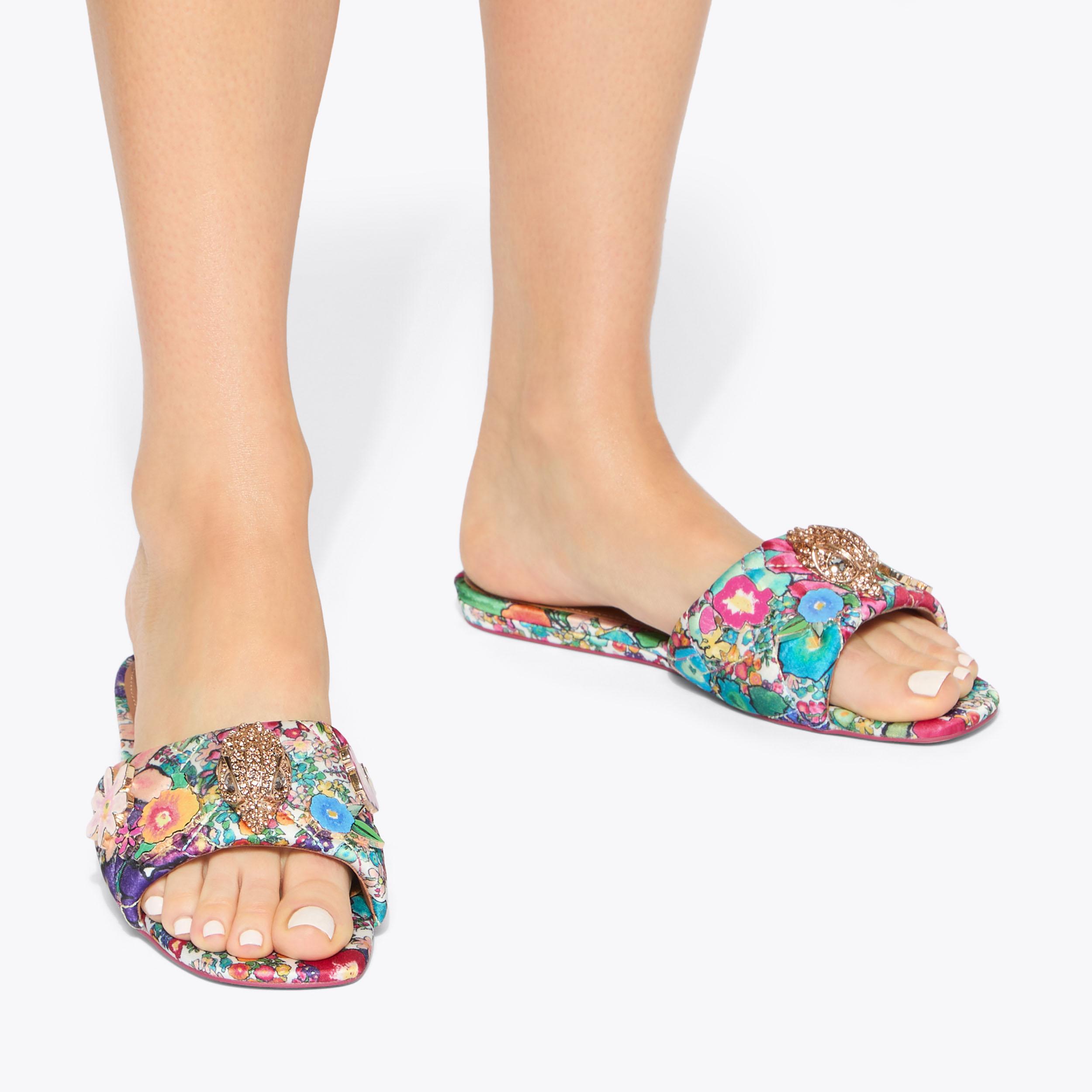 Kurt Geiger London Kensington Flat Sandal - White - view 2