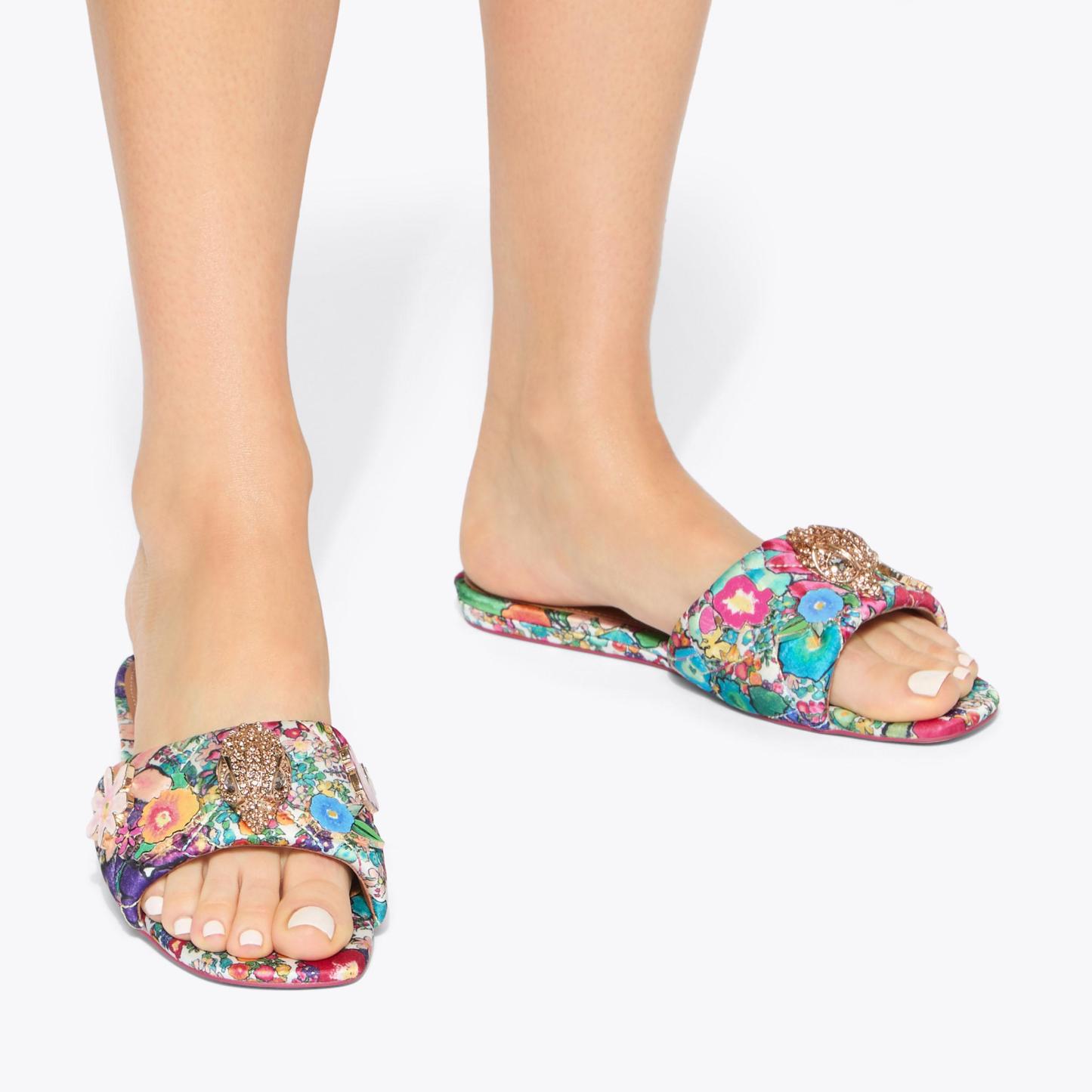 Kurt Geiger London Kensington Flat Sandal - White - view 2