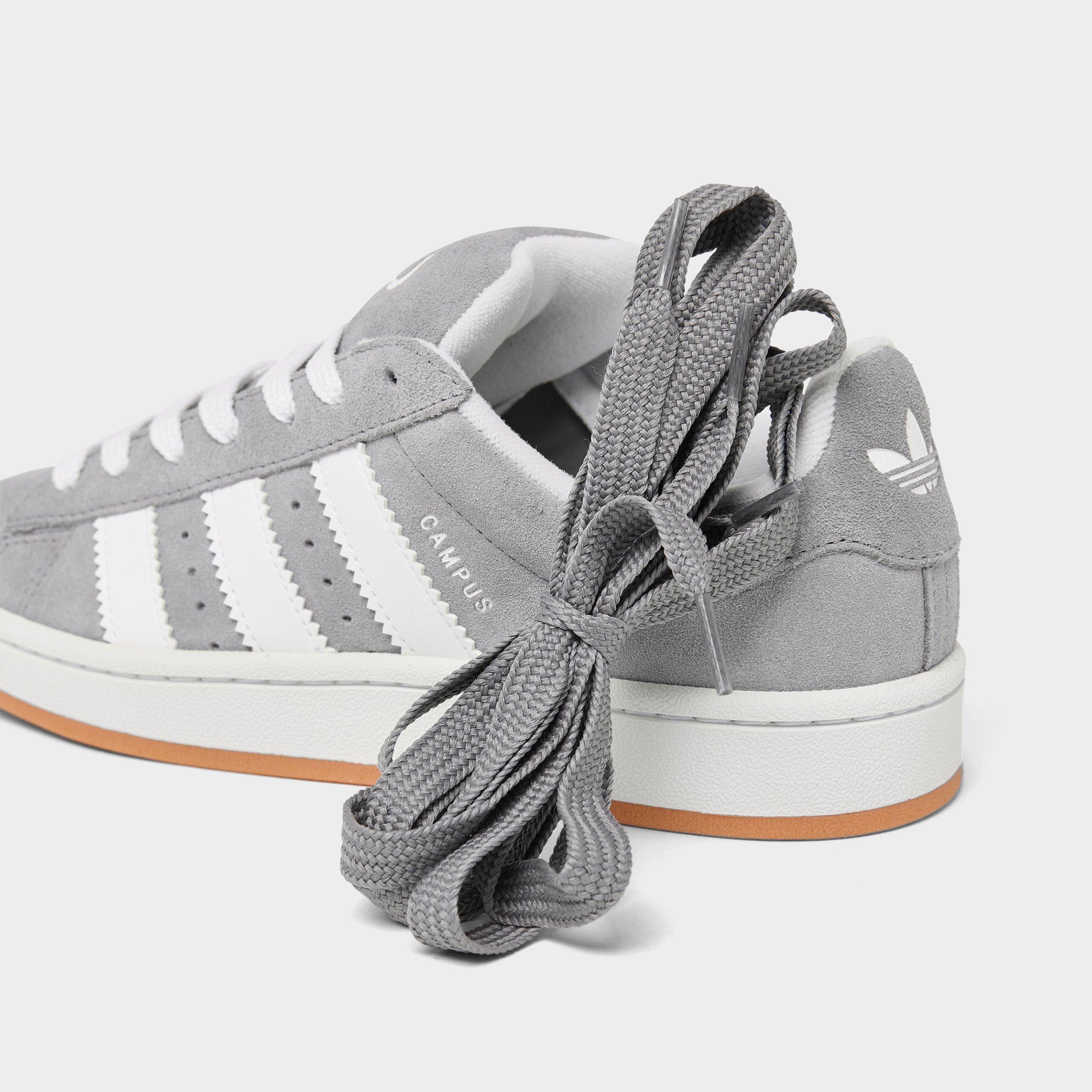 Big Kids' adidas Originals Campus 00s Casual Shoes - Grey/White - Detail shot