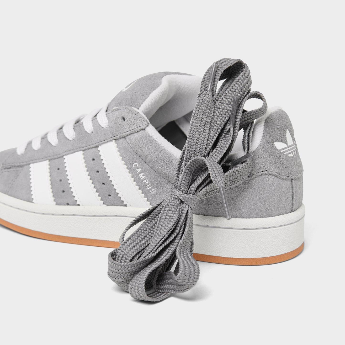 Big Kids' adidas Originals Campus 00s Casual Shoes - Grey/White - Detail shot