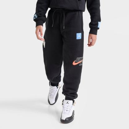 Big Kids' Jordan MVP Dynasty Patch Jogger Pants - Black - view 1