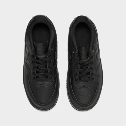 Little Kids' Nithtke Force 1 Casual Shoes - Part 2 - Black/Black/Black - Top view
