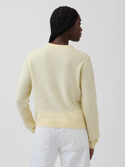 CashSoft Crop Cardigan - Maize yellow