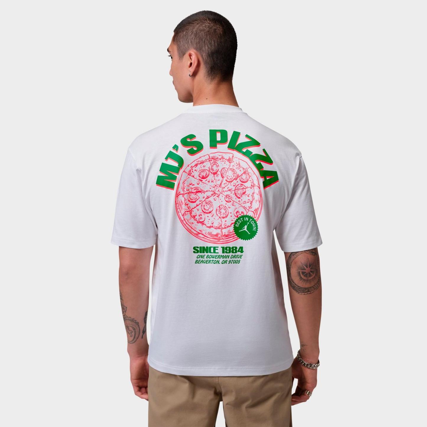 Men's Jordan MJ's Pizza Graphic T-Shirt - Black/Infrared 23 - view 3