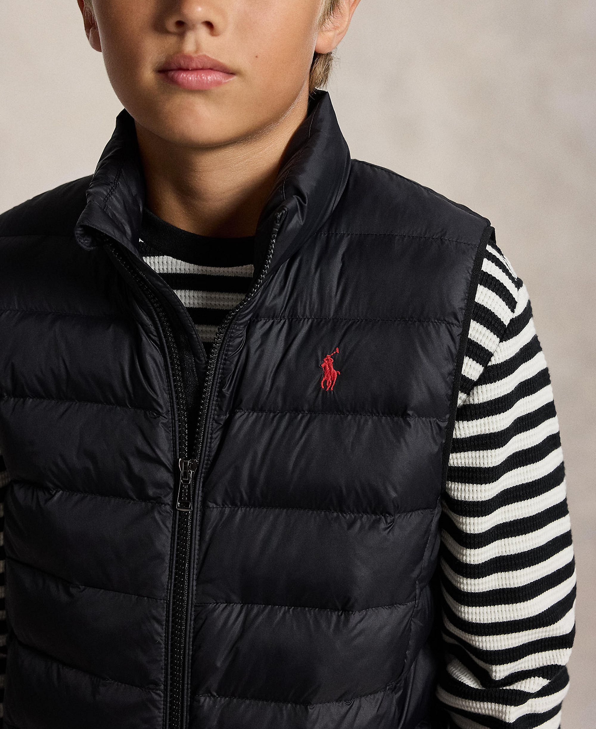 Polo Ralph Lauren Boys' 8-20 The Colden Packable Quilted Vest - Polo Black