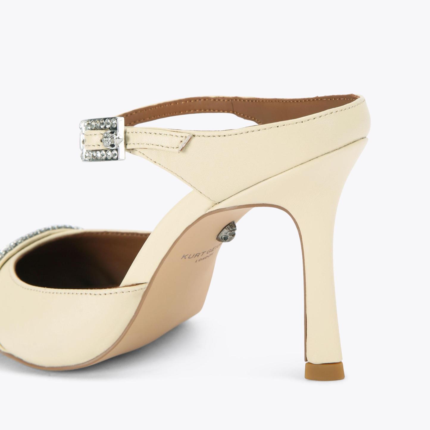 Kurt Geiger London Strass Point Mule - Beige - view 4