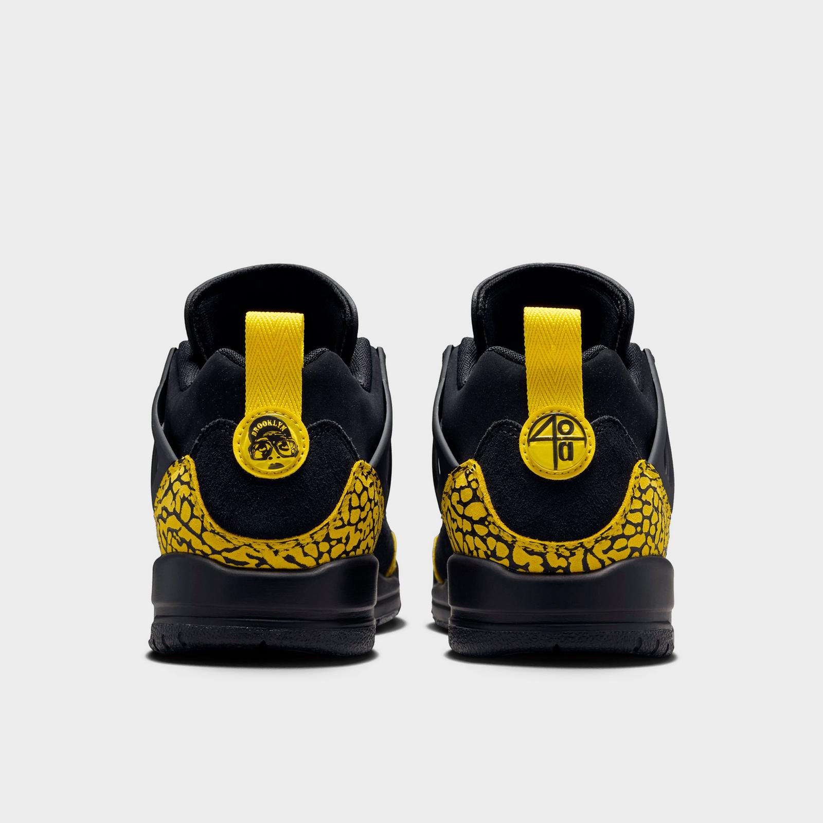 Big Kids' Jordan Spizike Low Casual Shoes - Black/Speed Yellow/Speed Yellow/Black - view 4