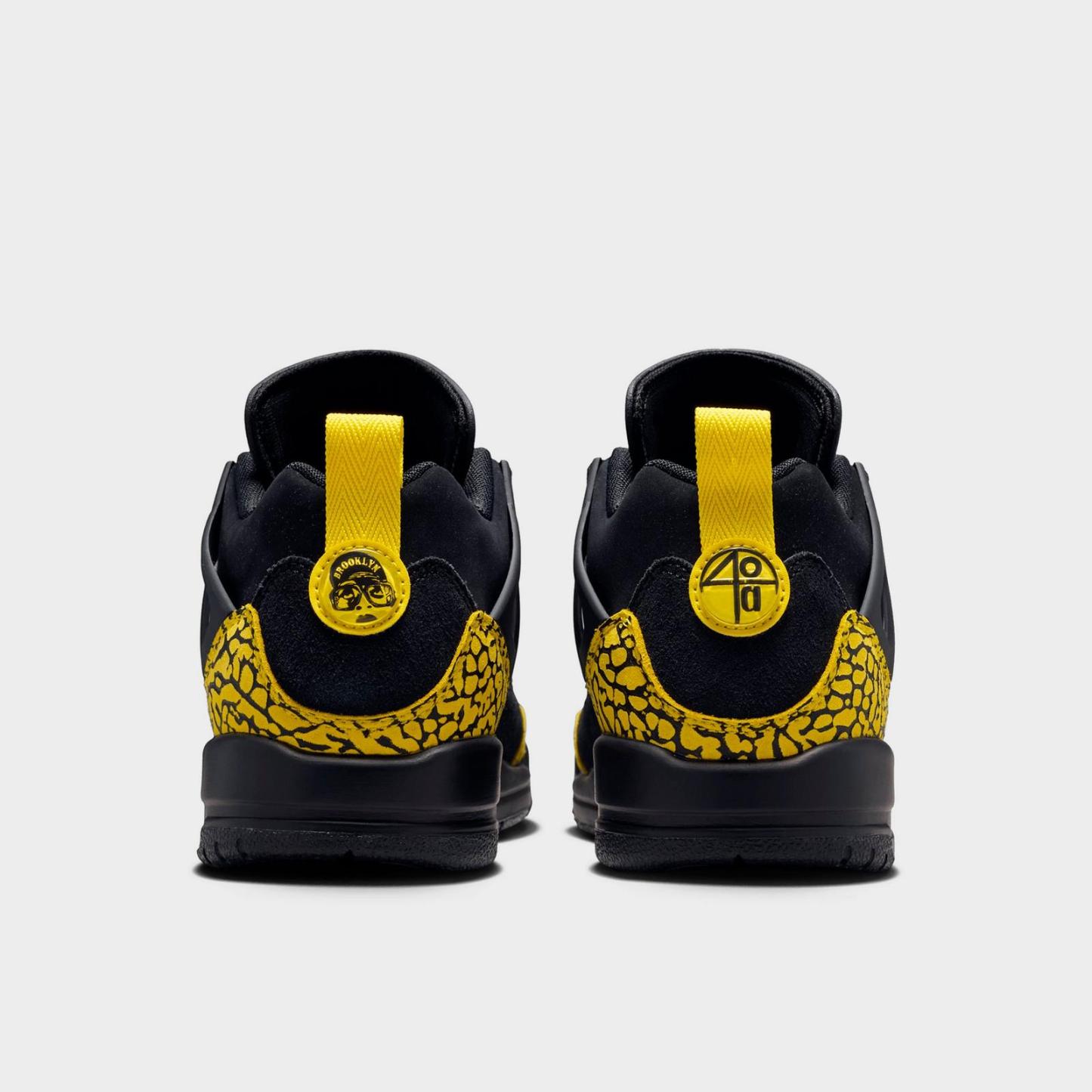 Big Kids' Jordan Spizike Low Casual Shoes - Black/Speed Yellow/Speed Yellow/Black - view 4