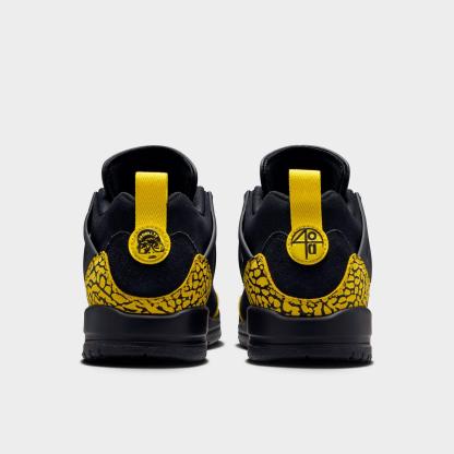 Big Kids' Jordan Spizike Low Casual Shoes - Black/Speed Yellow/Speed Yellow/Black - view 4