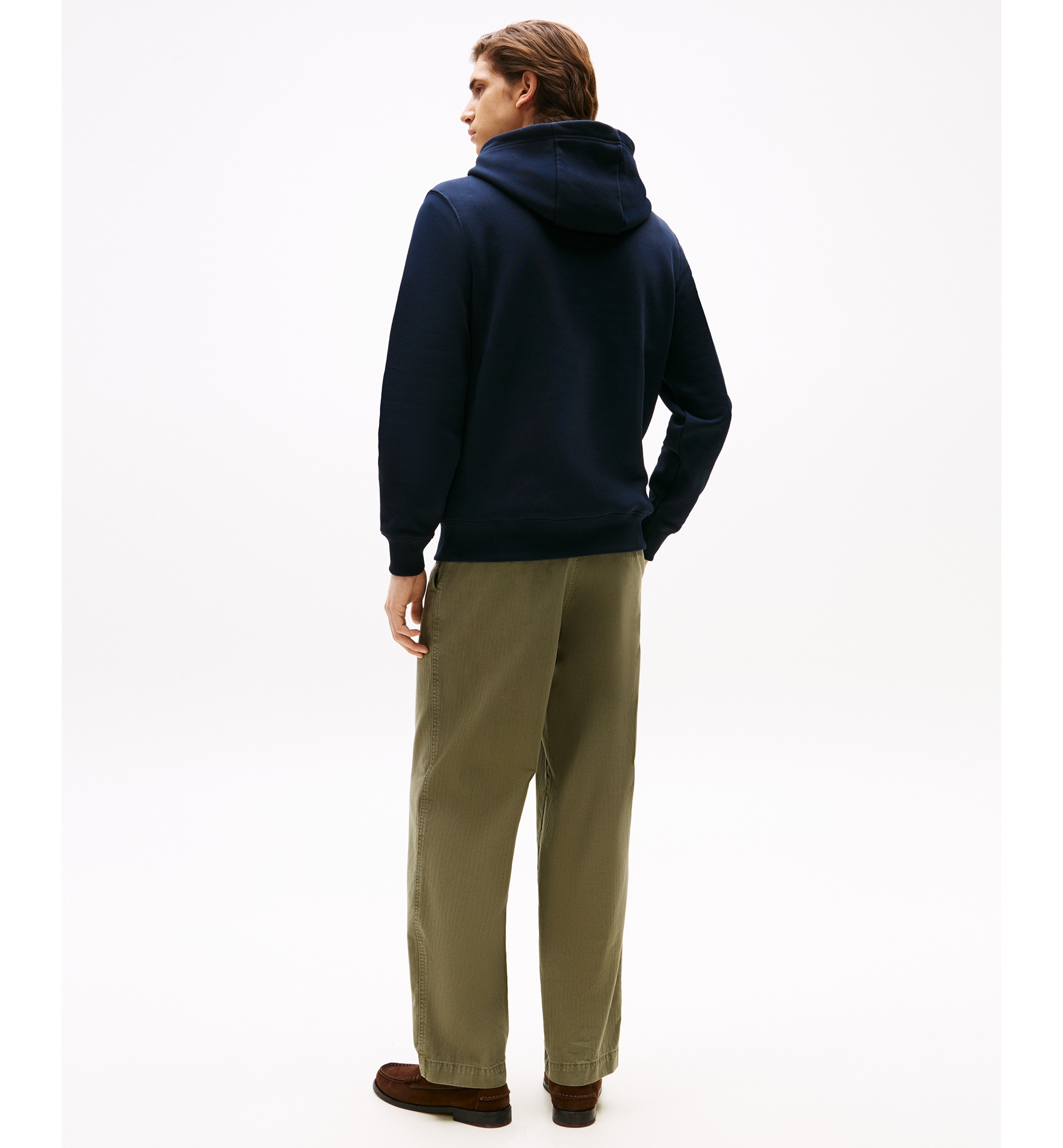 Tommy Hilfiger Men's Embroidered Flag Hoodie - Desert Sky