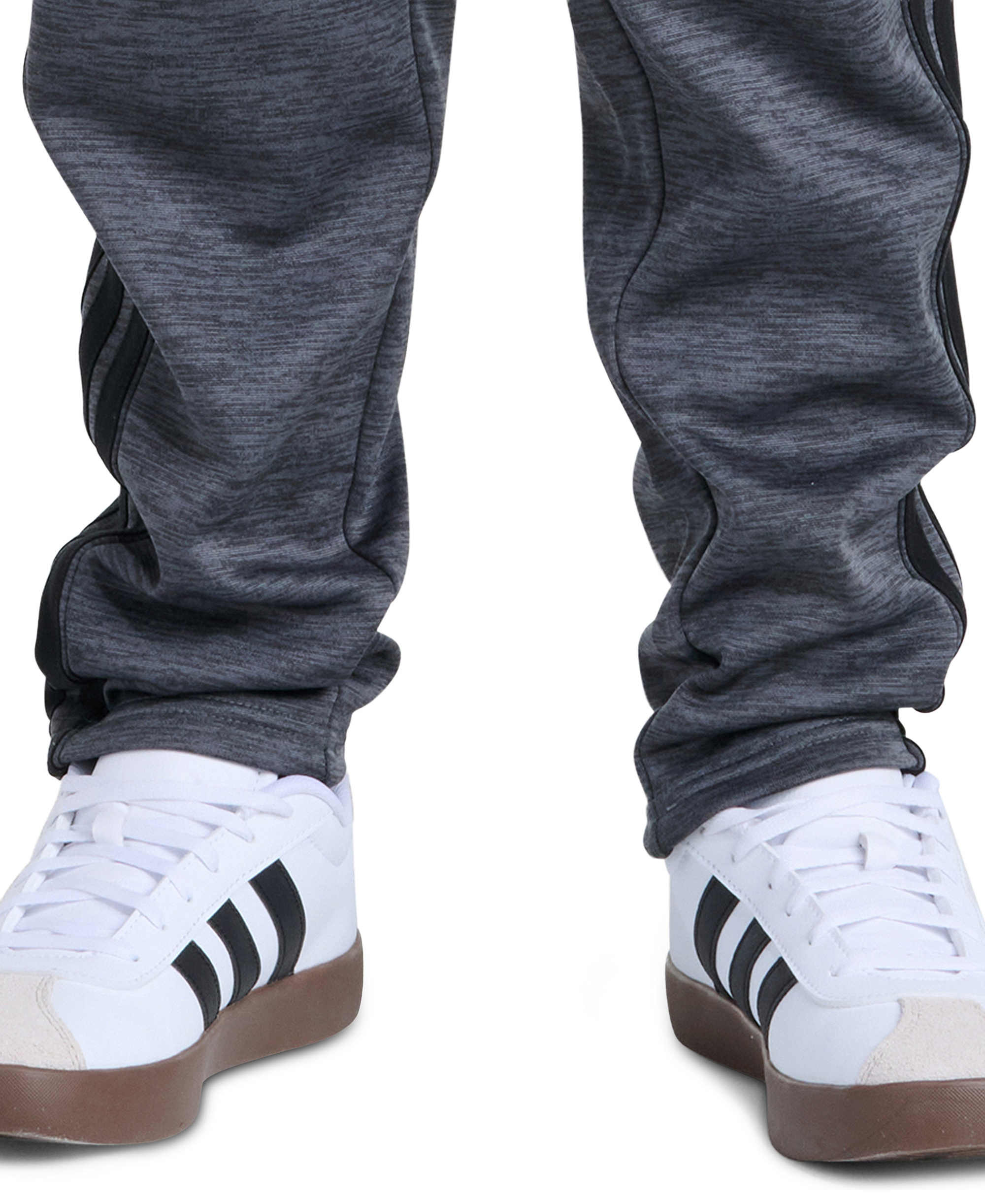 adidas Boys' 8-20 Elastic Waistband Pant - Dark Gray Heather