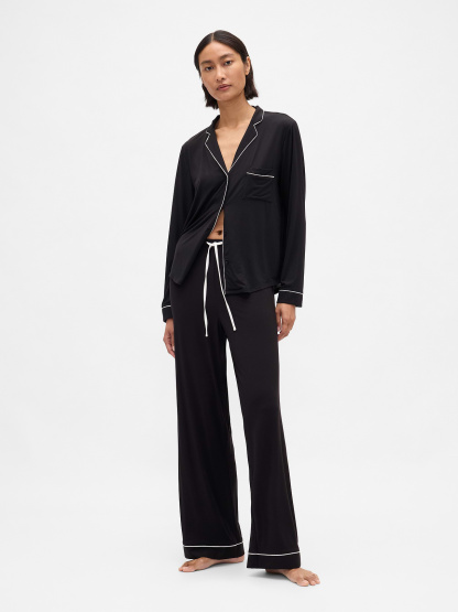 SoftMade Modal PJ Top - Black