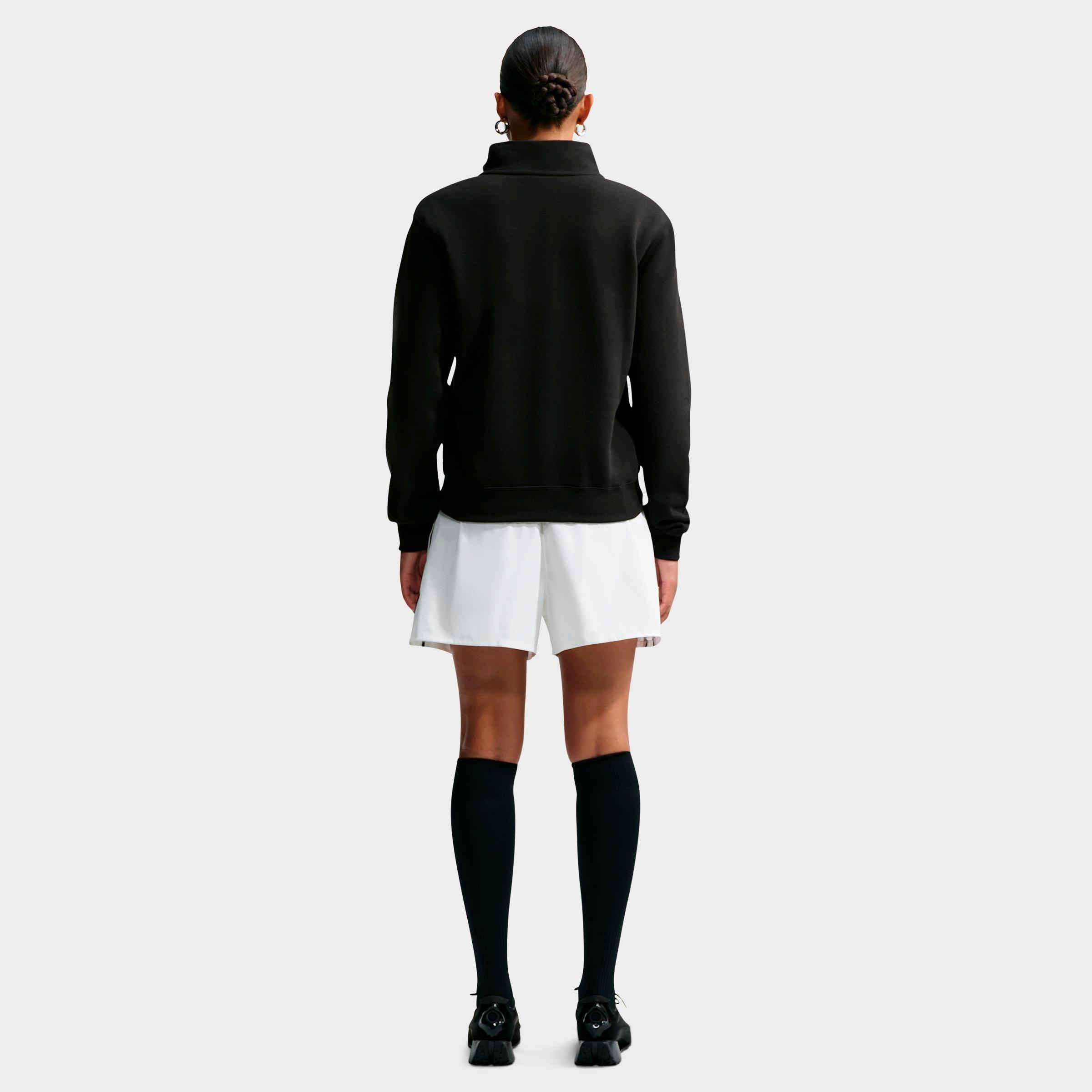 Women's Nithtke Studio Fleece Medium-Weight Quarter-Zip Jacket - Total Black/Sail