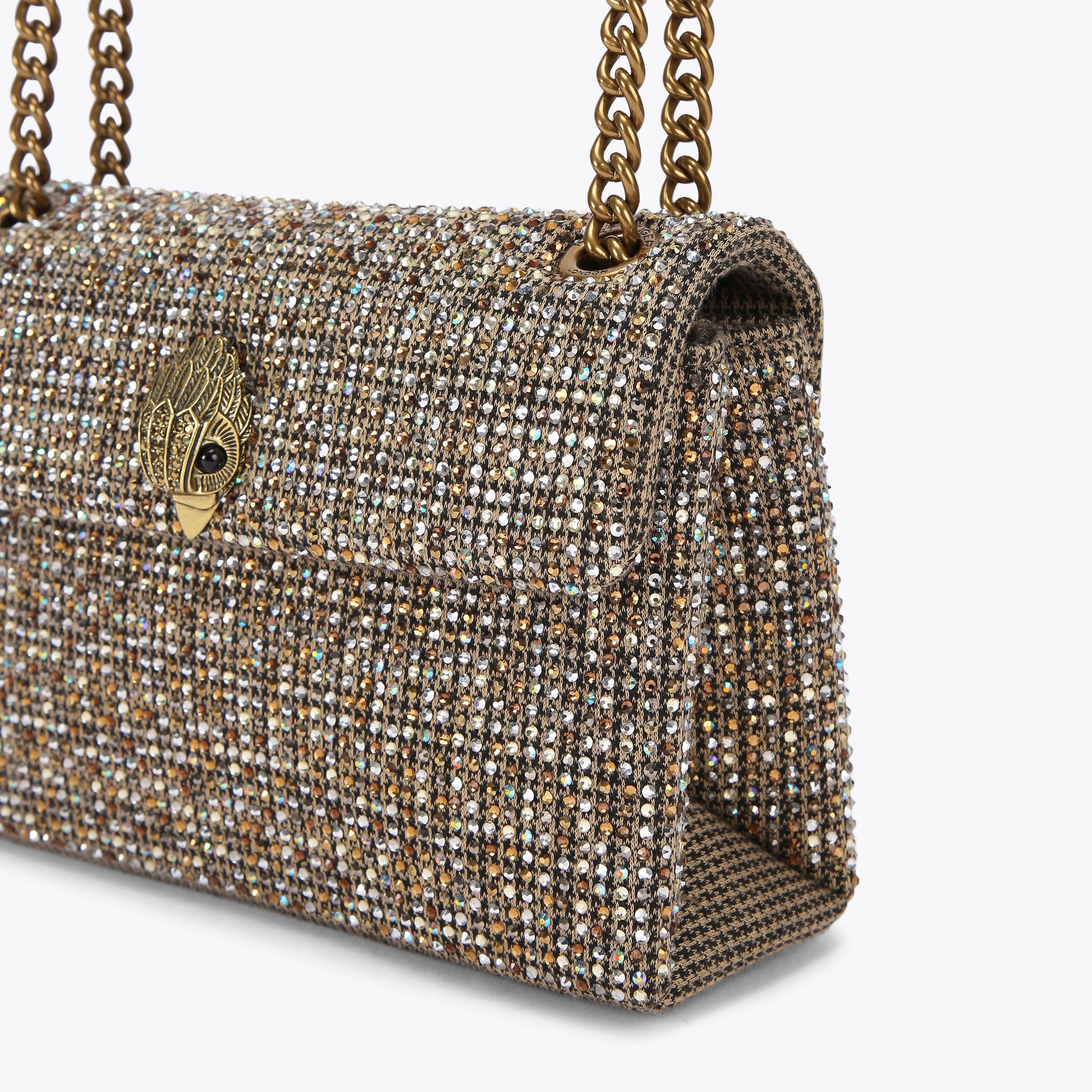 Kurt Geiger London Medium Fabric Kensington Bag - Beige - view 6