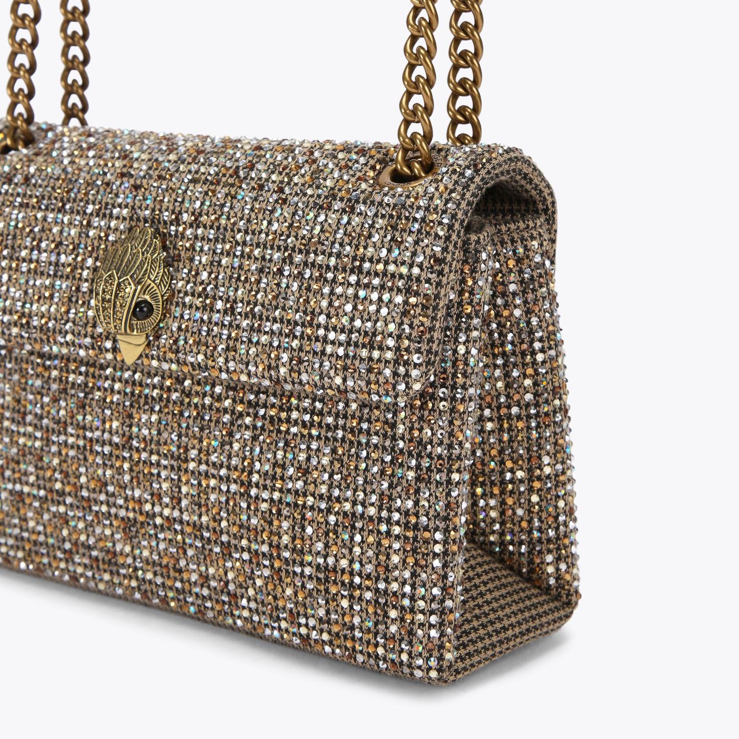 Kurt Geiger London Medium Fabric Kensington Bag - Beige - view 6