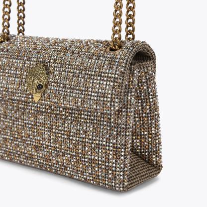 Kurt Geiger London Medium Fabric Kensington Bag - Beige - view 6