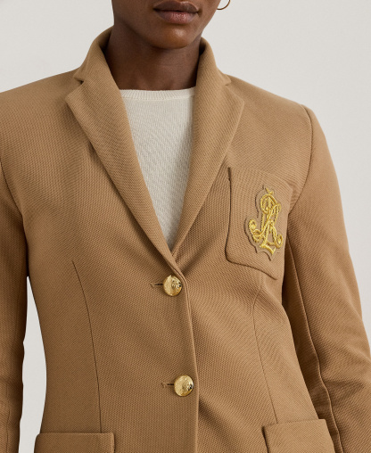 Lauren Ralph Lauren Bullion Jacquard Blazer - Classic Camel