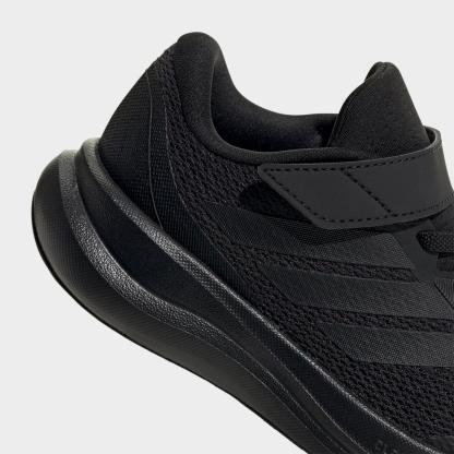 Little Kids' adidas Runfalcon 6 Hook-And-Loop Stretch Lace Casual Shoes - Core Black - Detail shot