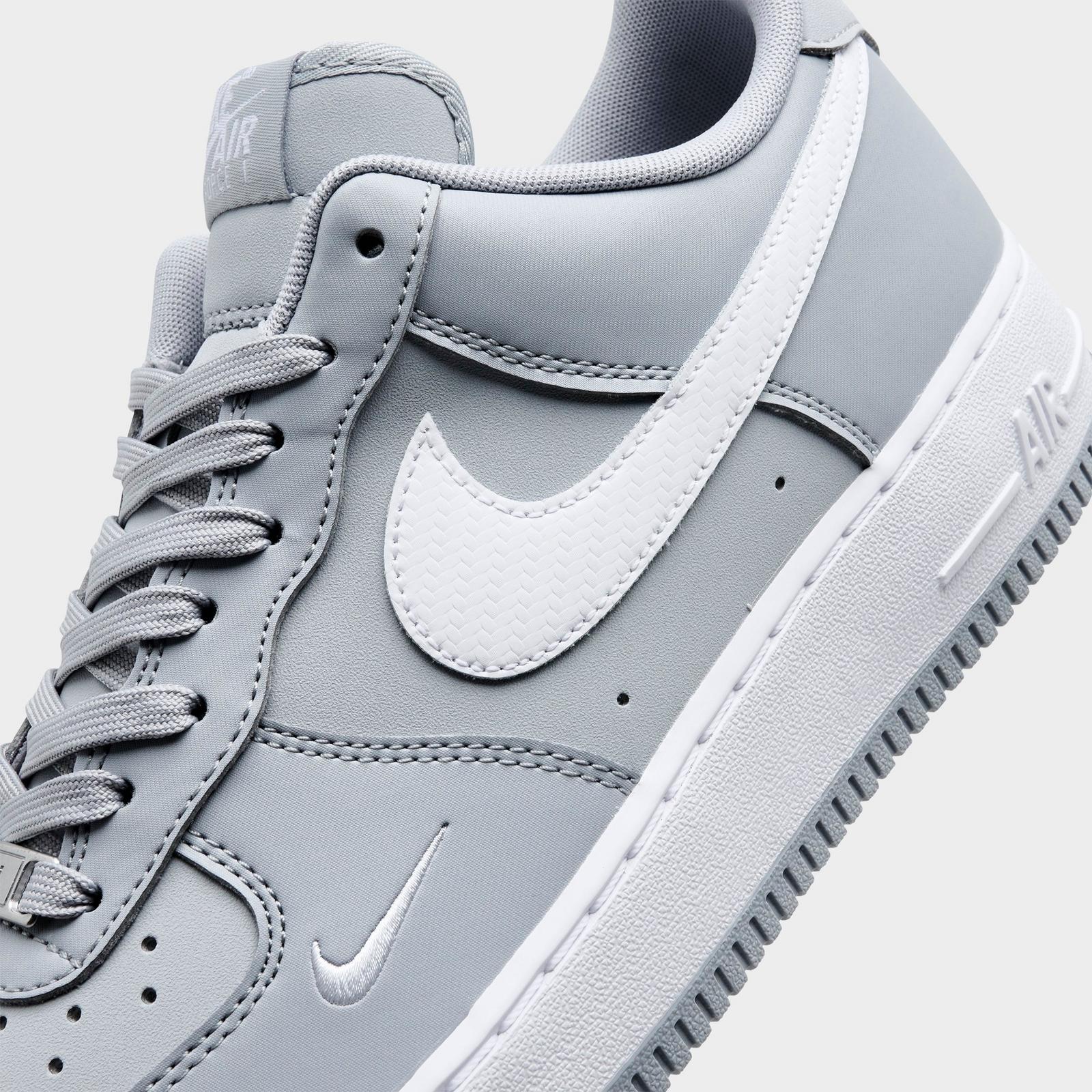 Men's Nike Air Force 1 '07 LV8 Casual Shoes - Wolf Grey/White/Wolf Grey