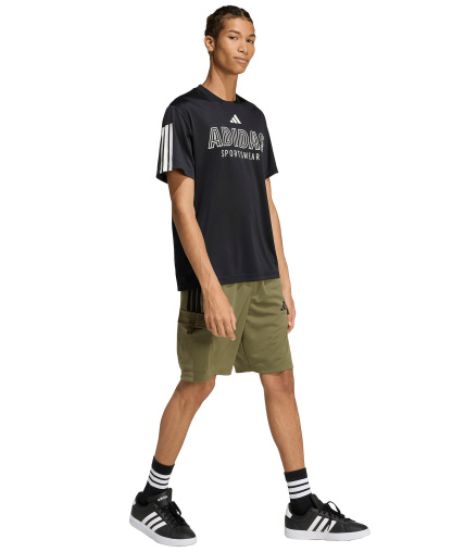 adidas Men's House Tiro Cargo Shorts - Olive Strata / Black
