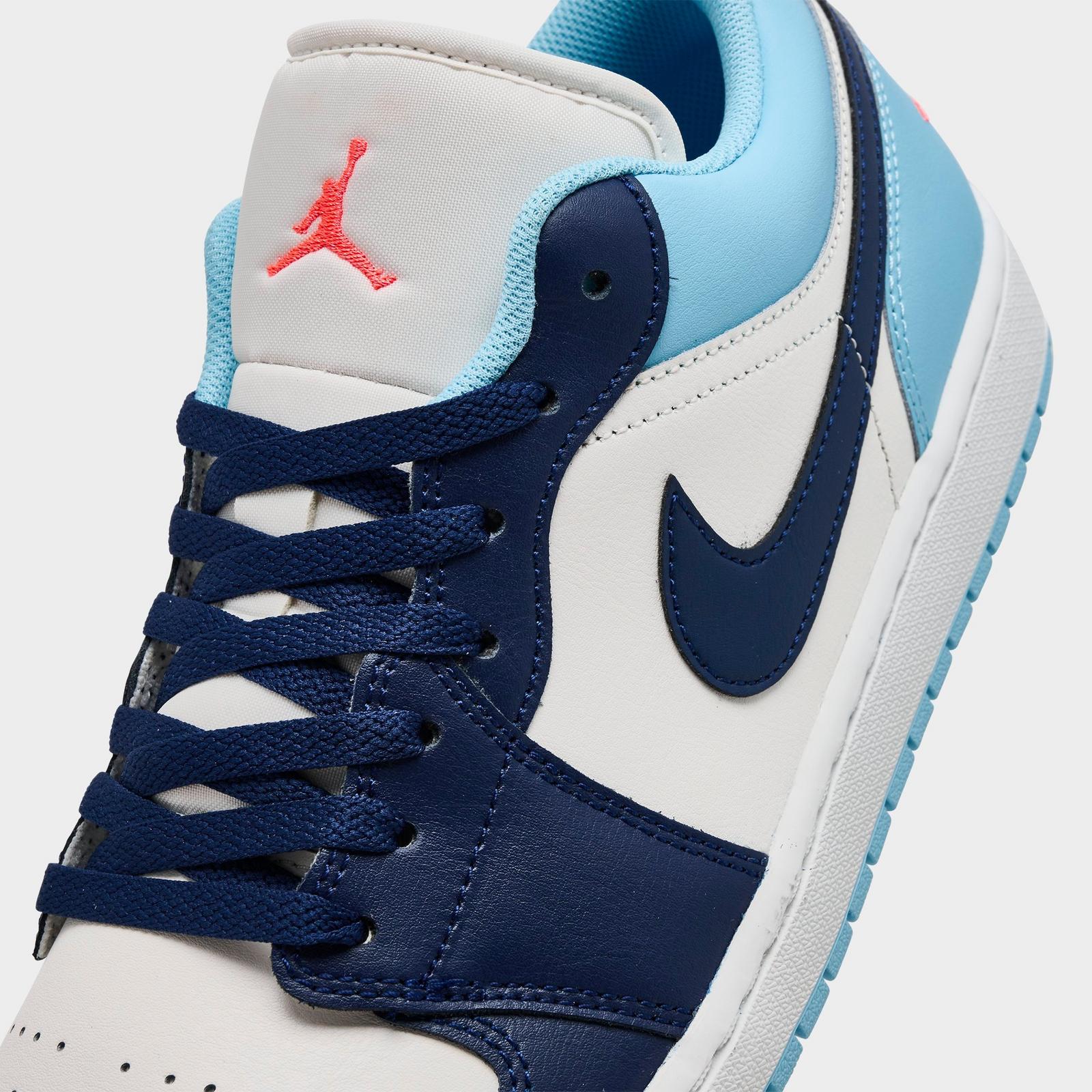Men's Air Jordan Retro 1 Low Casual Shoes - Black/Gorge Green/Summit White - view 3