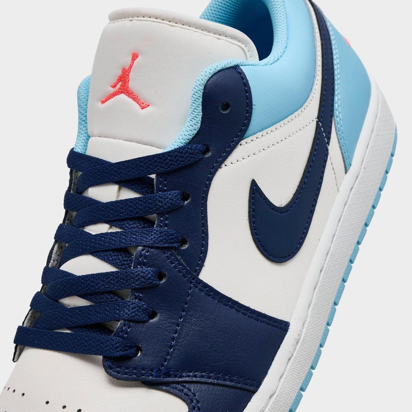 Men's Air Jordan Retro 1 Low Casual Shoes - Black/Gorge Green/Summit White - view 3