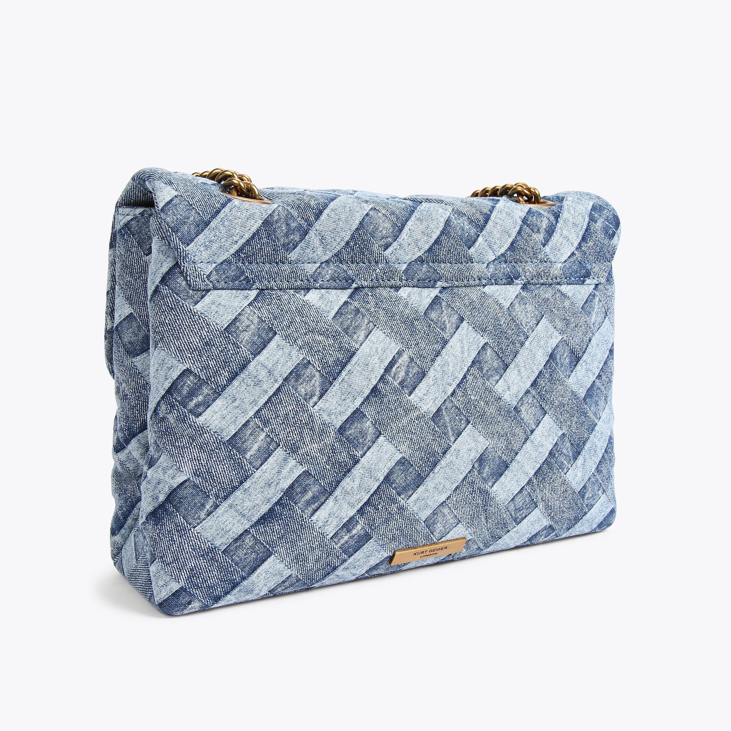 Kurt Geiger London Large Denim Kensington Bag - Blue - view 4