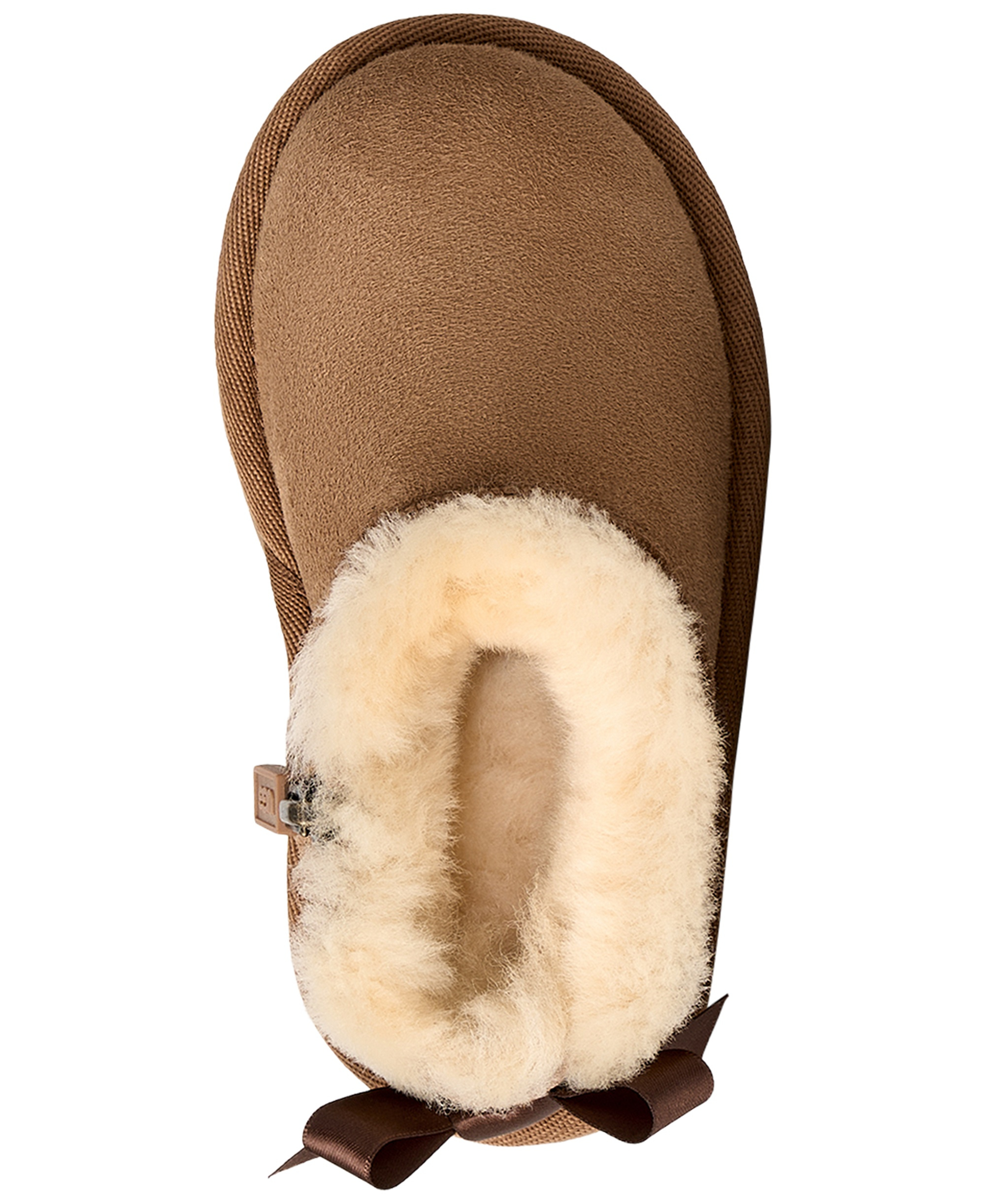 UGG® Toddler Kids Ultra Mini Bailey Bow Zipper Booties - Chestnut