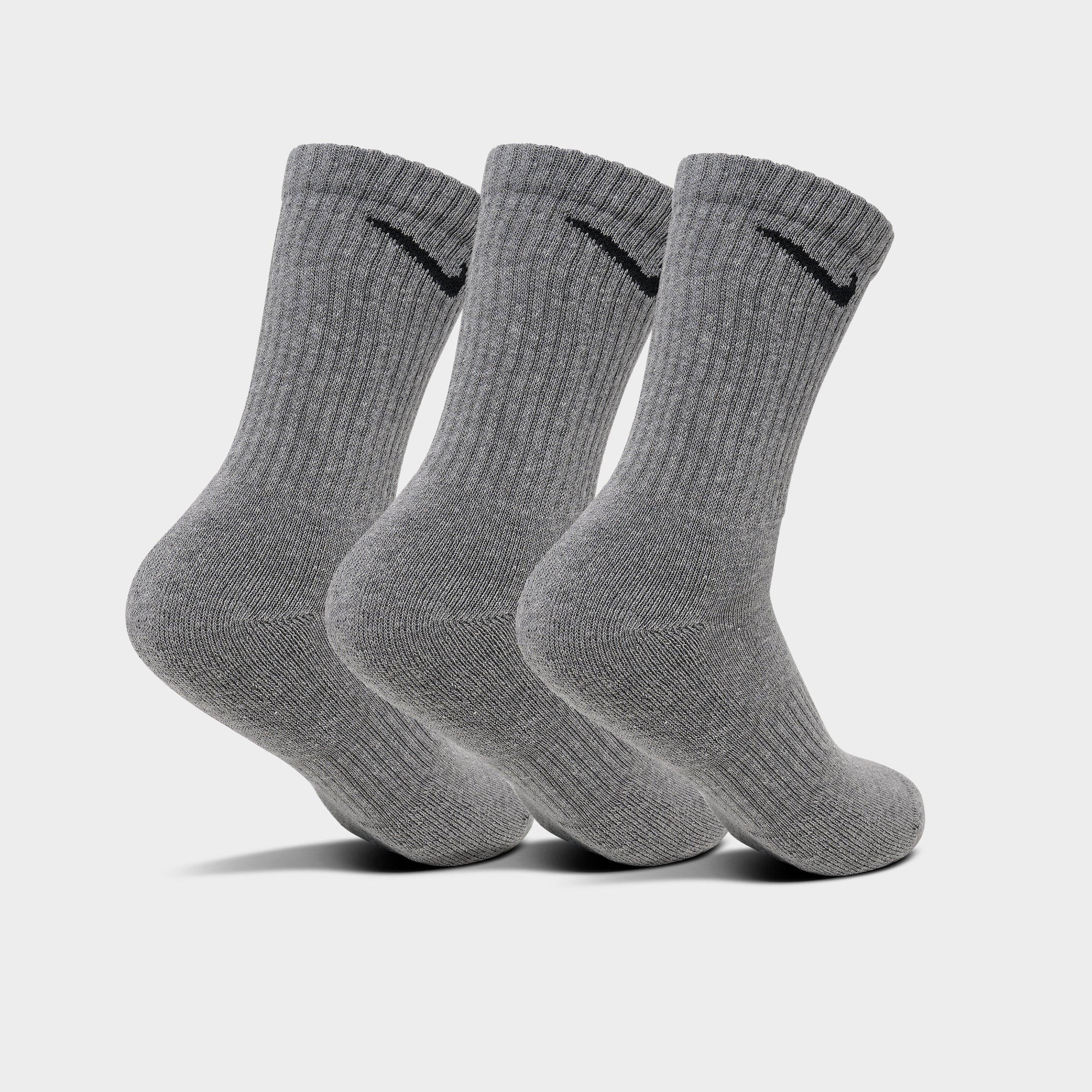 Nithtke Everyday Cushioned Training Crew Socks (3-Pack) - Grey (SX7664-064)