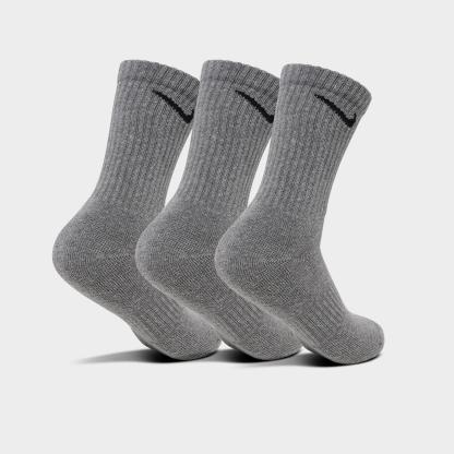 Nithtke Everyday Cushioned Training Crew Socks (3-Pack) - Grey (SX7664-064)