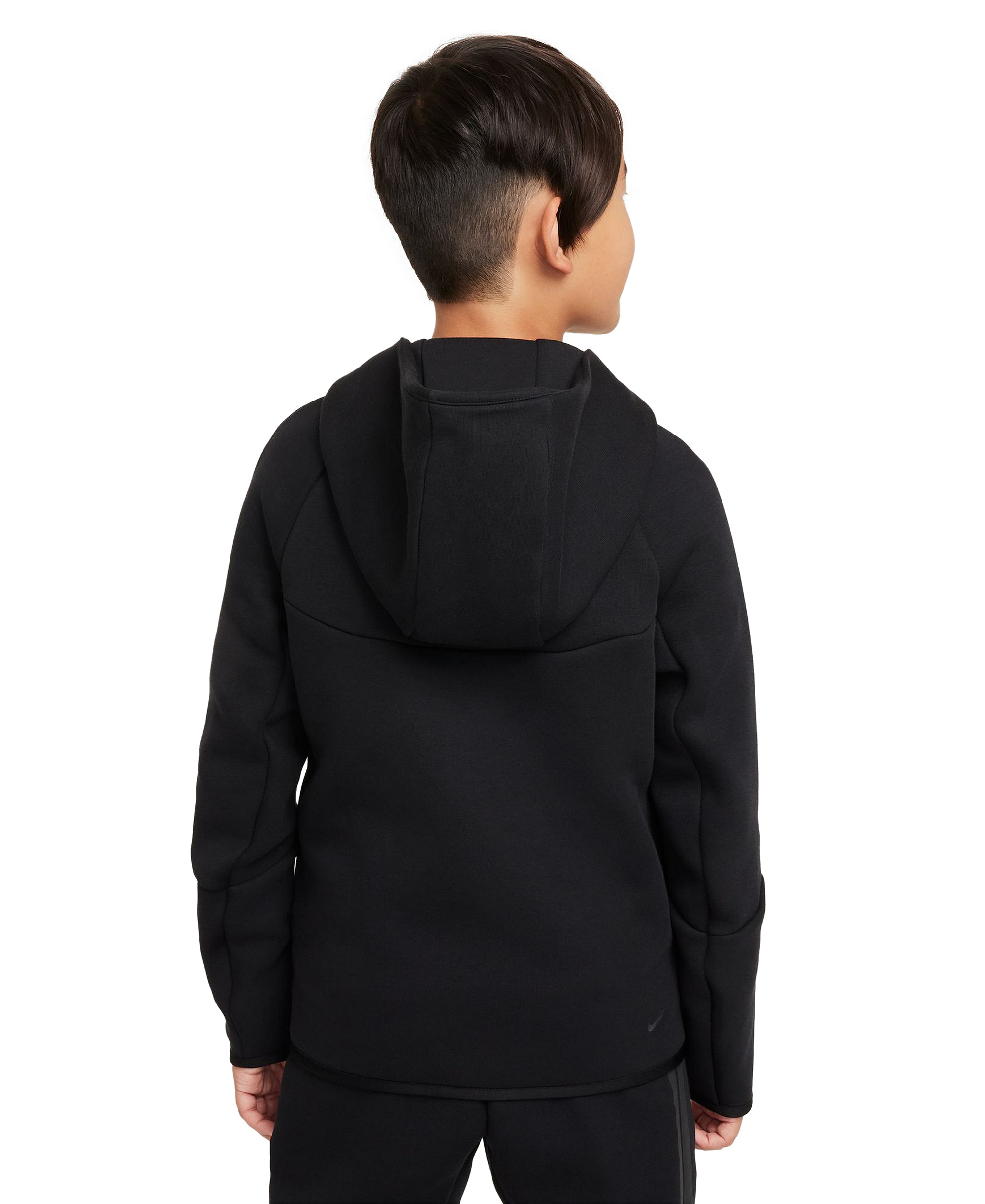 Nike Boys' and Girls' 7-20 Sportswear Tech Fleece Full-Zip Hoodie - Black