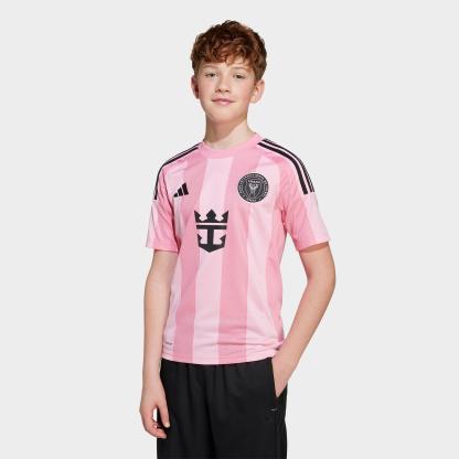 Big Kids' adidas Inter Miami CF 25-26 Away Soccer Jersey - Easy Pink