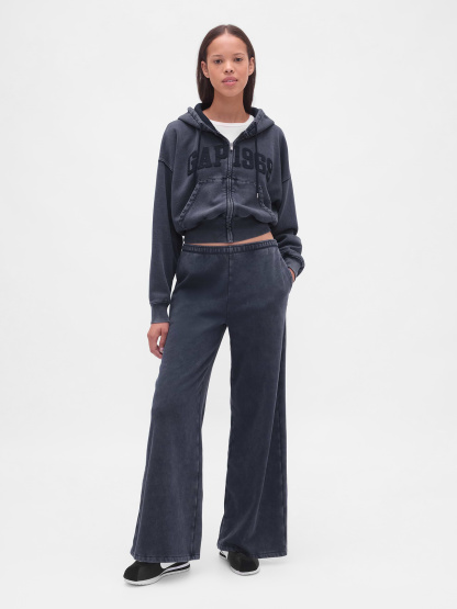 VintageSoft Baggy Sweatpants - Tapestry navy blue wash