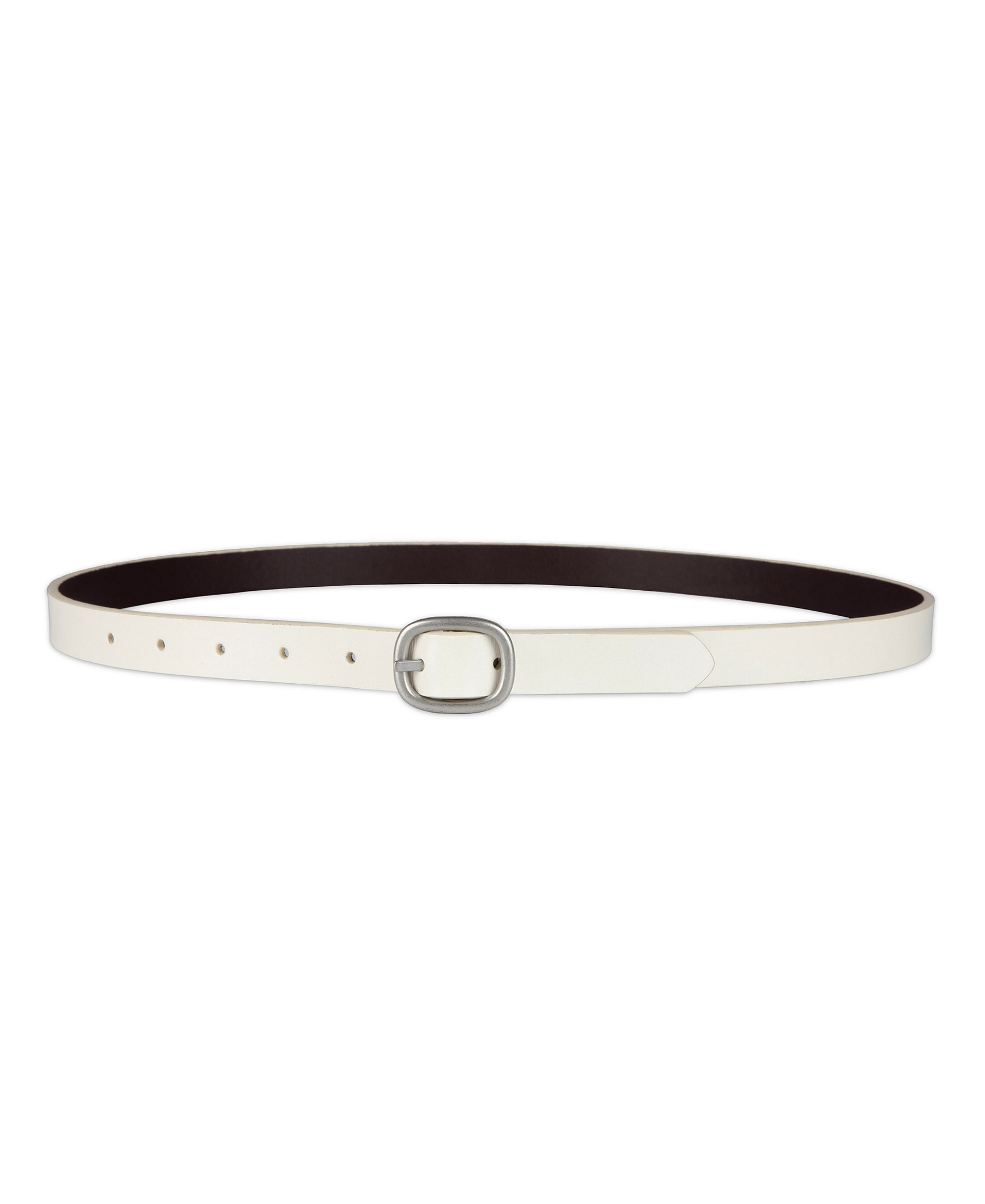 Levi's Women's 2-Pack Perforated and Reversible Skinny Casual Belt Set - White/Burgundy Black