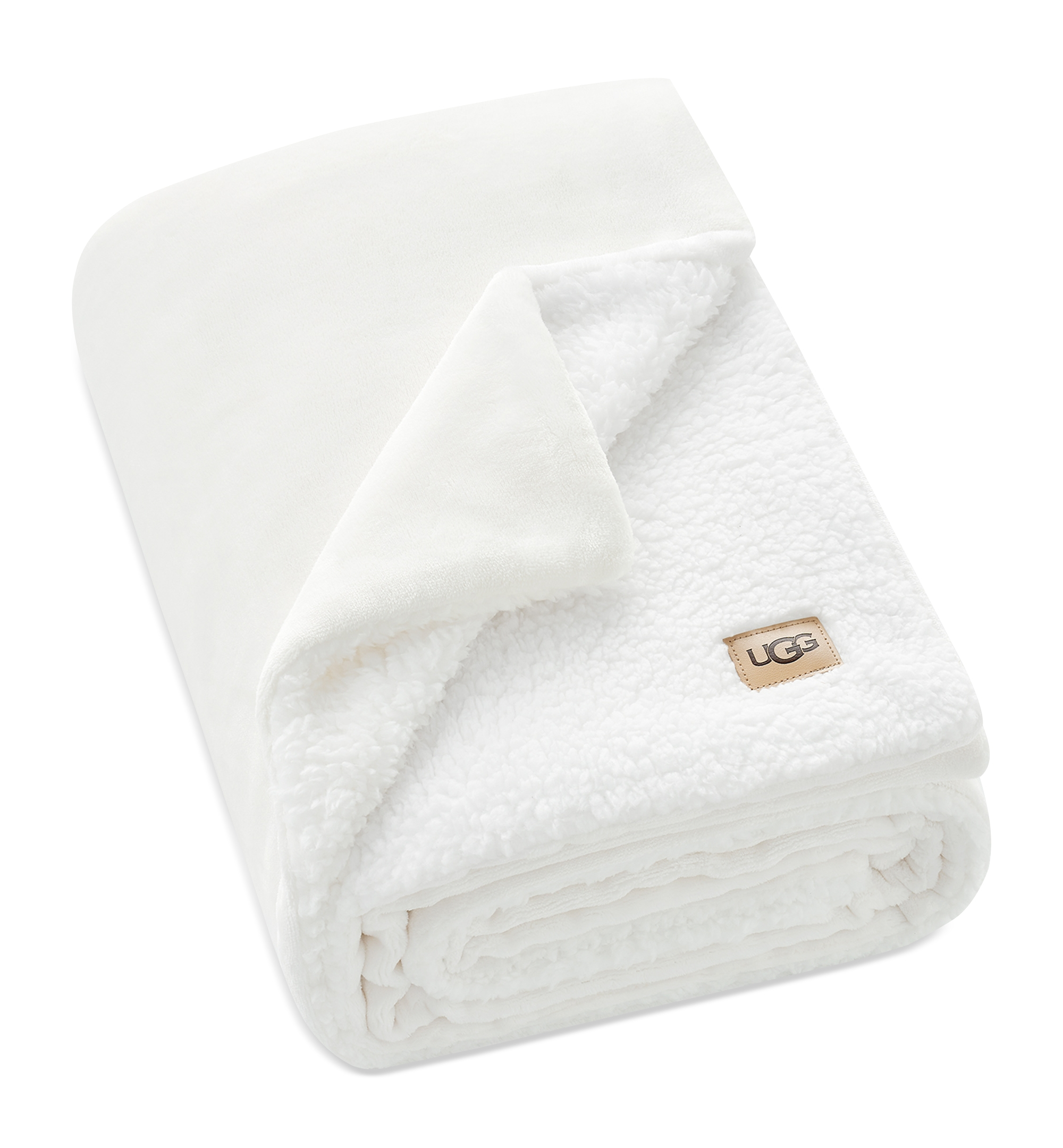 UGG® Avery Reversible Throw, 50" x 70" - Snow