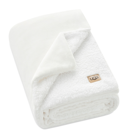 UGG® Avery Reversible Throw, 50" x 70" - Snow