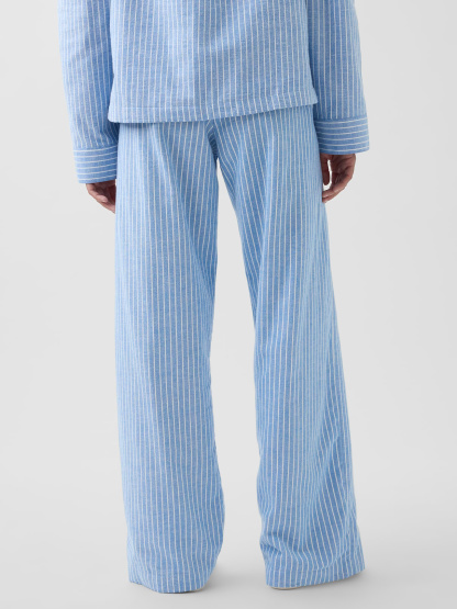 Adult Softest Flannel PJ Pants - Blue stripes