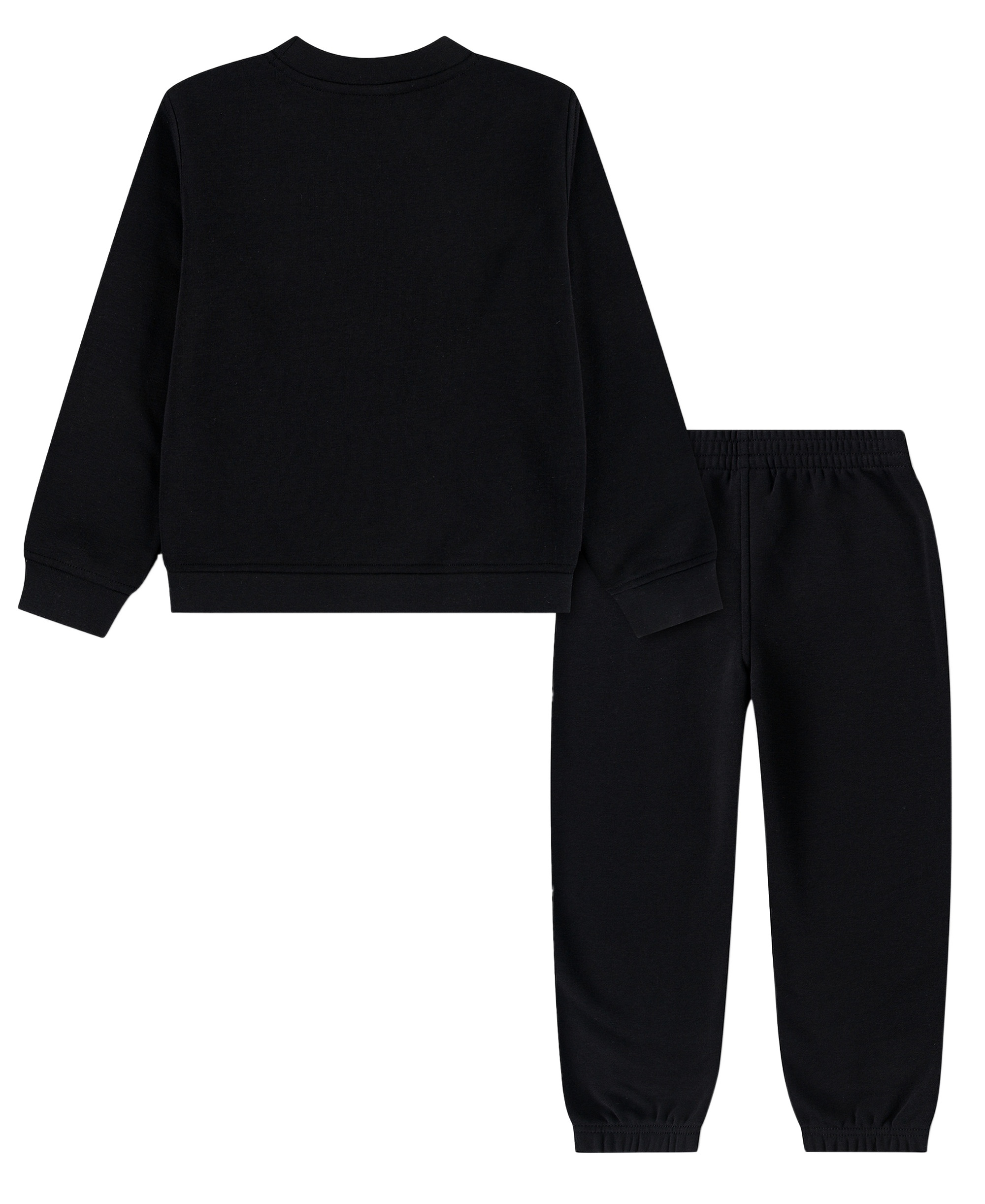 Jordan Boys' 4-7 Striped Fleece Long-Sleeve Top and Pants, 2-Piece Set - BLACK