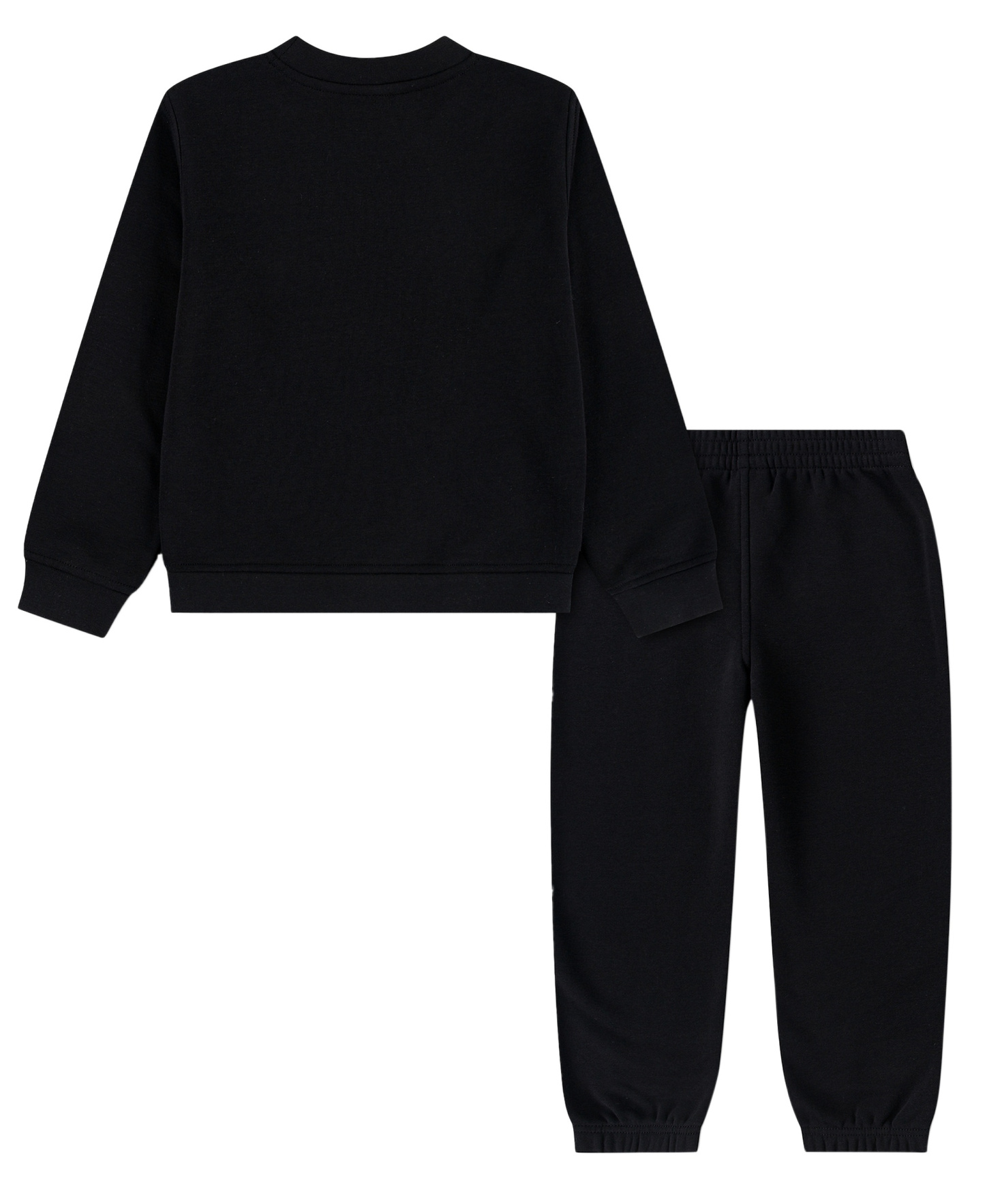Jordan Boys' 4-7 Striped Fleece Long-Sleeve Top and Pants, 2-Piece Set - BLACK