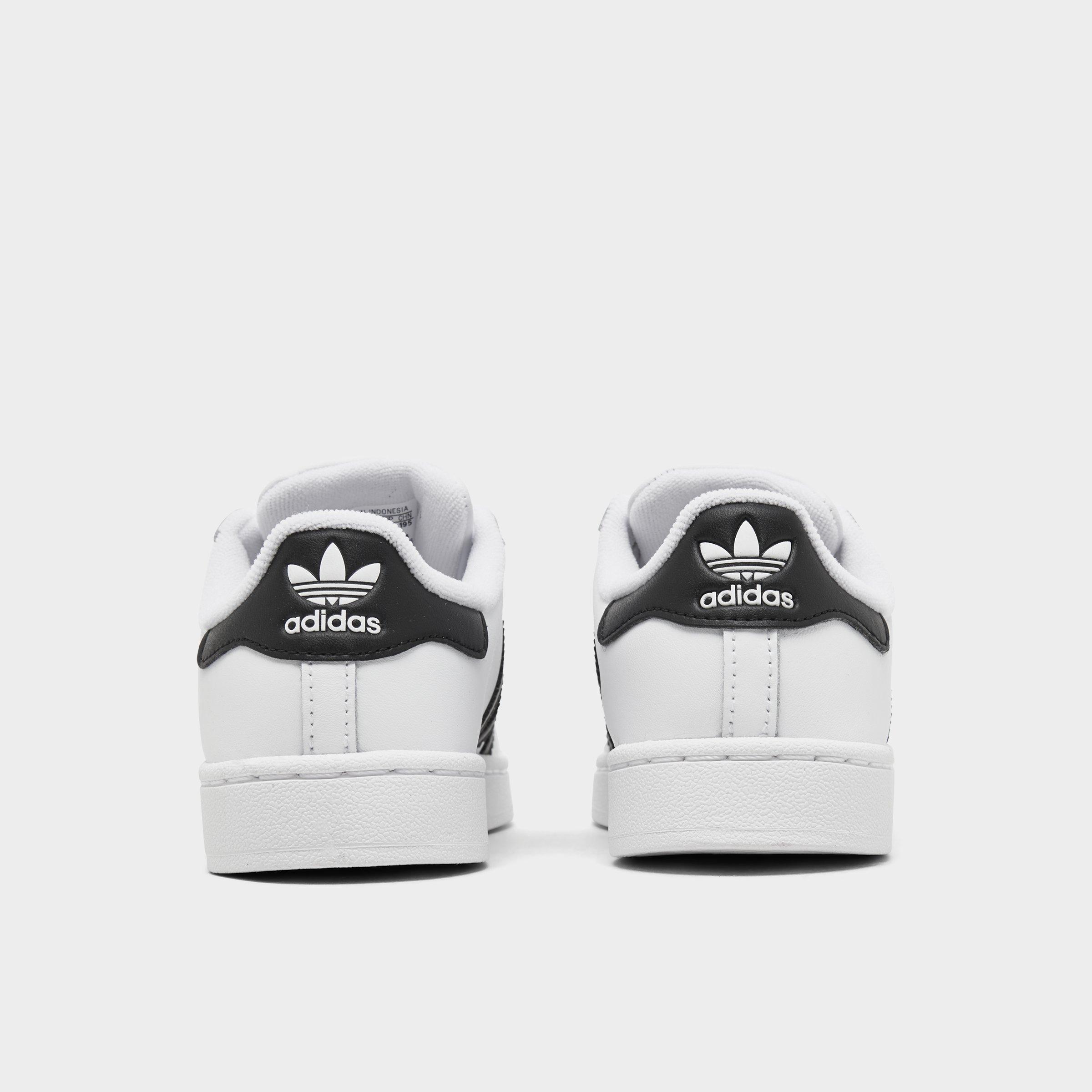 Little Kids' adidas Originals Superstar II Casual Shoes - Cloud White/Core Black/Cloud White - Back view